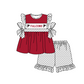 ( Moq 5 ) Baby Girls Toddler Short Sleeves Bows Tunic Dots Shorts Team Bird Set