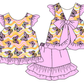 ( Moq 5 Each Style ) Baby Girl Summer Butterflies Sibling Romper Set 4.24
