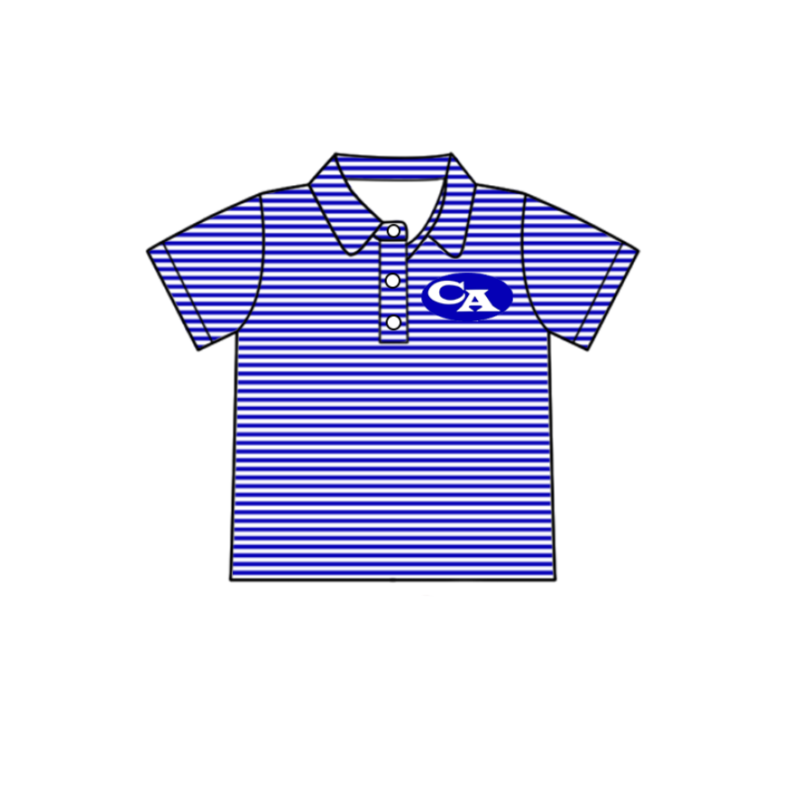 ( Moq 5 ) Baby Boy Girl Toddler Summer Team Customized Blue Romper Set 7.24