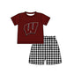( Moq 5 Each Style ) Baby Boys Girls Kids W Plaid Team Sibling Rompers Dress Sets