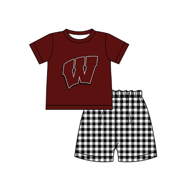 ( Moq 5 Each Style ) Baby Boys Girls Kids W Plaid Team Sibling Rompers Dress Sets