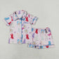 Baby Girl Singer Sibling Buttons Shirts Shorts Pajamas Set