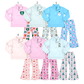 ( Moq 5 Each Style ) Sibling Baby Girls Kids Long Sleeves Zipper Pullovers Bell Pants Christmas Sets Clothes