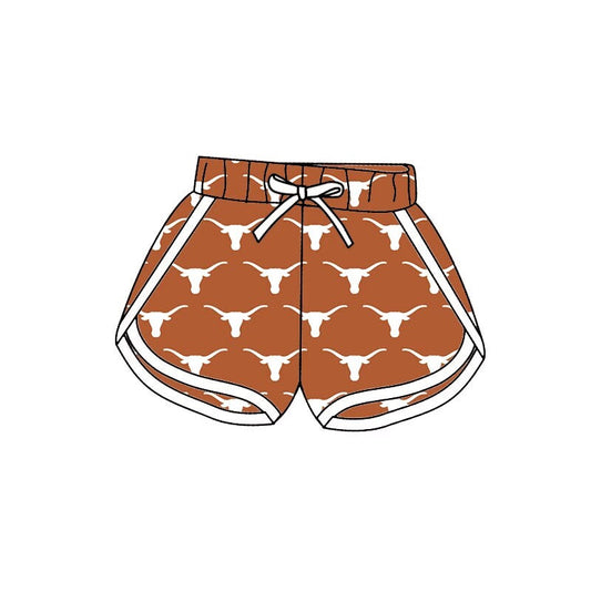 Baby Girl Team Summer Sports Cow Shorts