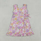 Baby Girls Kids Sleeveless Flower Shorts Yoga Active Sleeveless Dress RTS