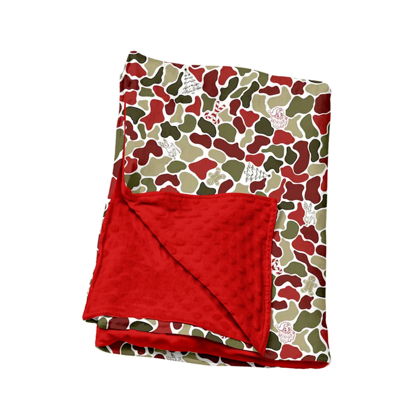 ( Moq 5 ) Preorder Baby Boys Kids Christmas Camo Blanket