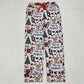 Sibling Boys Girls Kids Christmas Cows Farm Zipper Romper Dress Set Pajamas Clothes RTS