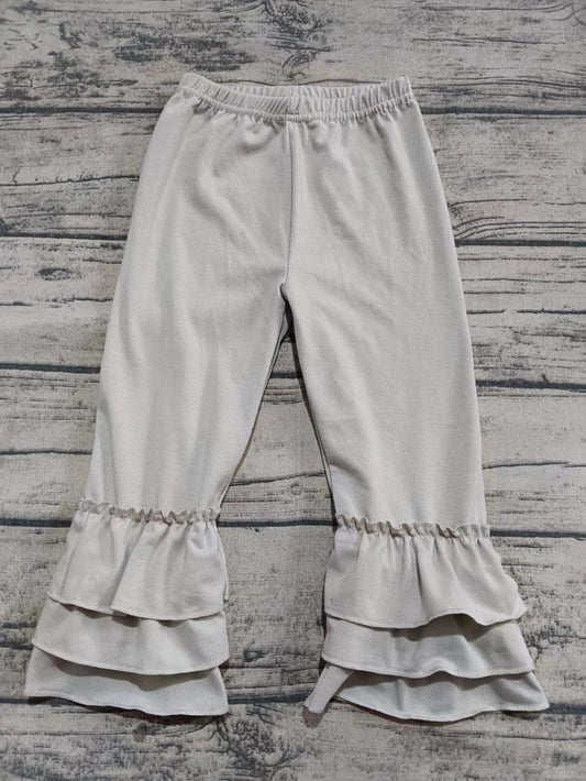 Baby Girl Grey Cotton Ruffle Pants ( Moq 5 )
