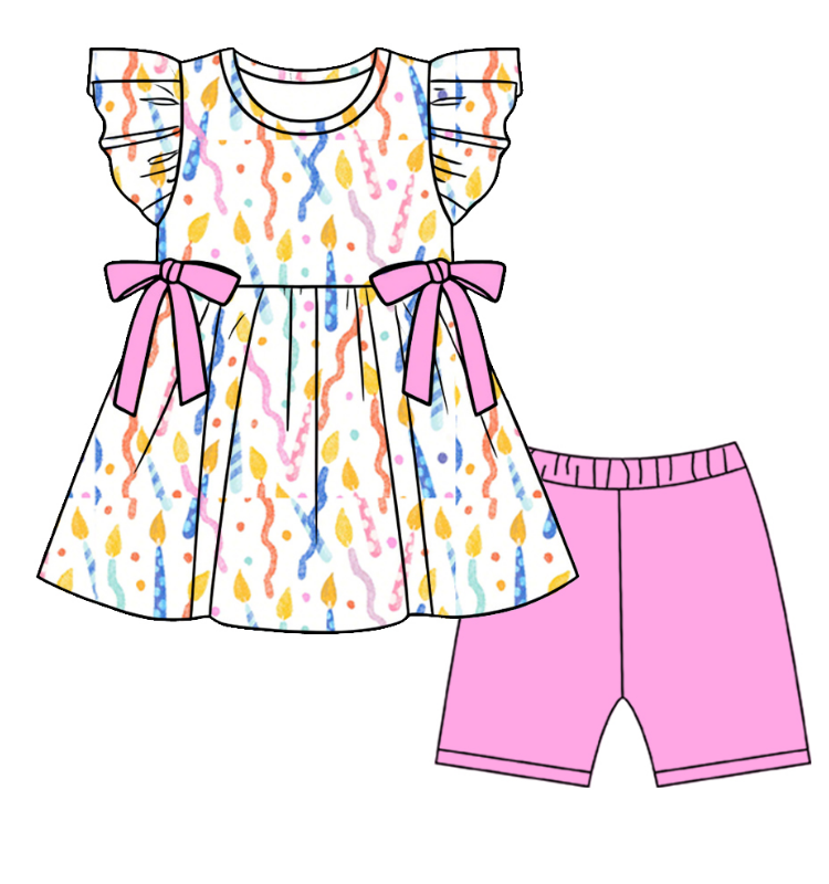 ( Moq 5 Each Style ) Sibling Baby Girls Kids Birthday Sets Dress Summer Clothes