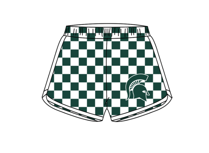 ( Moq 5 Each Style ) Baby Boys Girls Toddler Plaid Sibling Shorts Sets Team Green Clothing