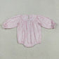 Baby Girl Long Sleeves Thanksgiving Embroidery turkey Pink Floral Smocked Bubble Romper RTS