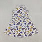 Baby Girl Sleeveless Purple Football Bows Cheer Summer Yoga Active Dress RTS