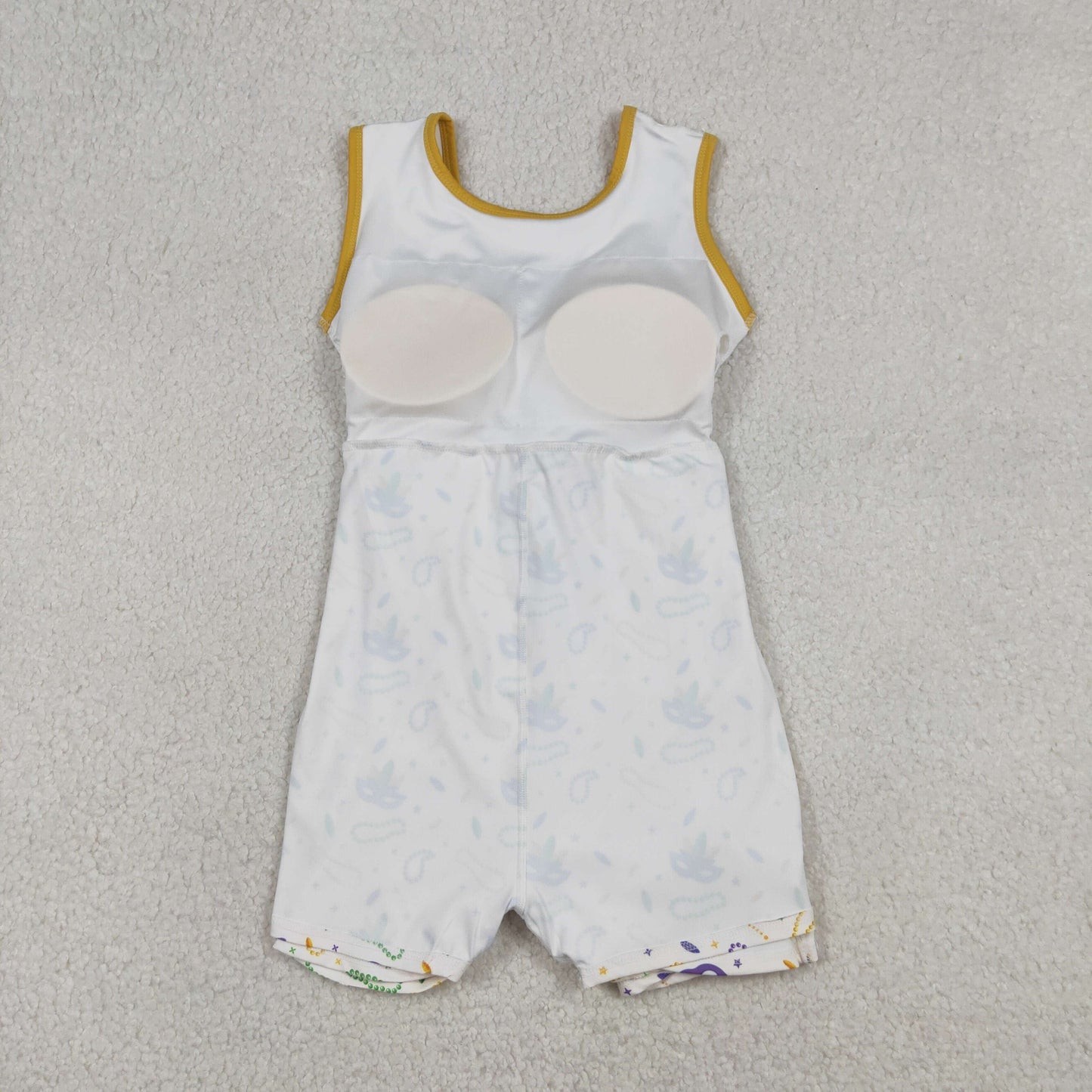 Baby Girls Kids Mardi Gras Masks Yoga Shorts Knee Length Dress RTS