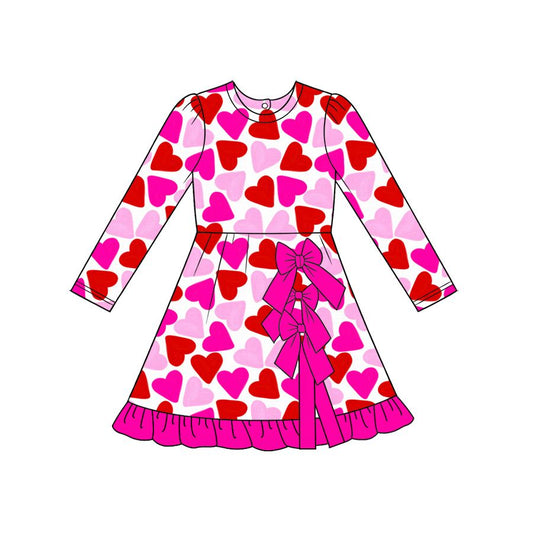 ( Moq 5 ) Preorder Baby Girls Kids Hearts Valentine Bows Shorts Scallop Dress Yoga Active Clothes