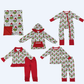 Sibling Baby Boys Girls Kids Green Face Lights Zipper Romper Sets Blanket Christmas Clothes RTS