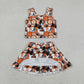 Baby Girls Kids Dogs Football Tops Shorts Skirt Team Yoga Clothes Set RTS