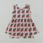 Baby Girl Toddler Sleeveless Cowgirl Western Skort Jumpsuit RTS