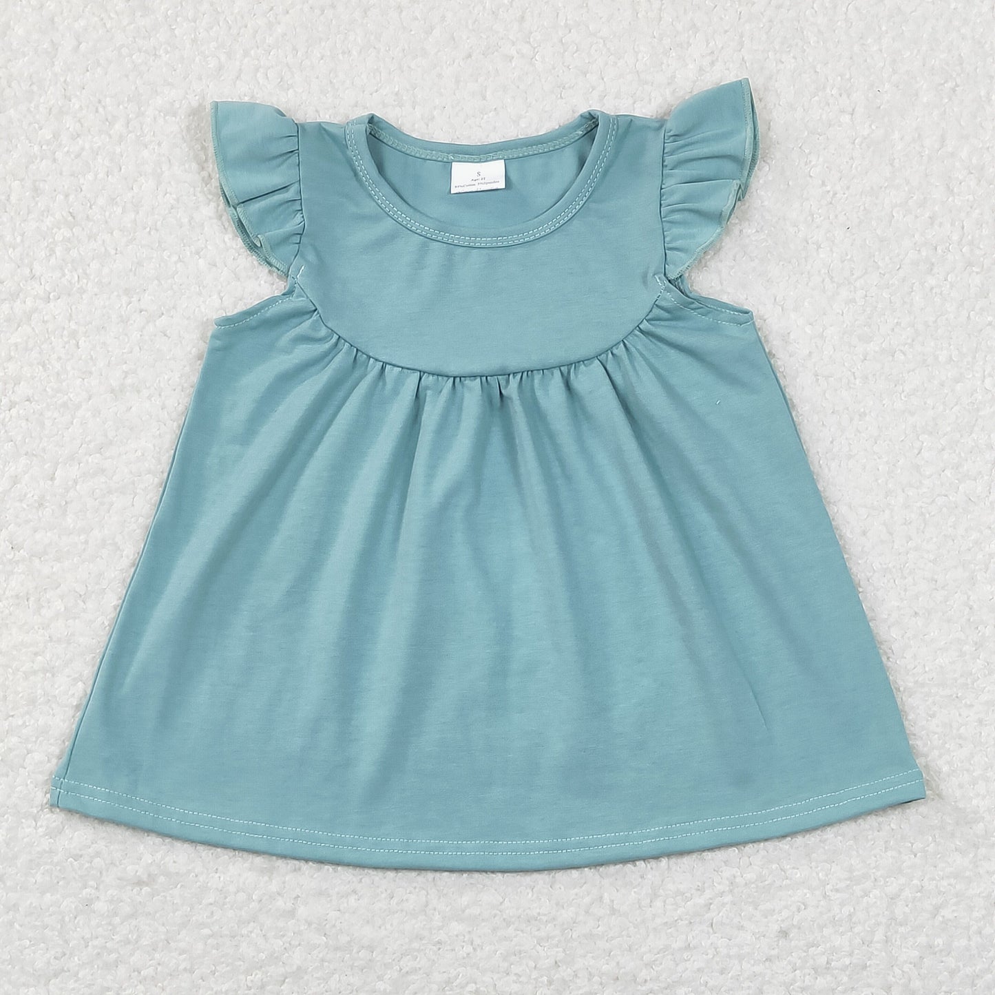 GT0460 Baby Girl Short Sleeves Cotton Tops