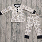 Baby Boy Long Sleeves Happy New Year Shirt Pants Pajamas Clothes Set RTS