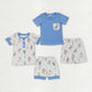 Baby Boy Easter Rabbits Shirt Shorts Sibling Clothes Set Clothes RTS