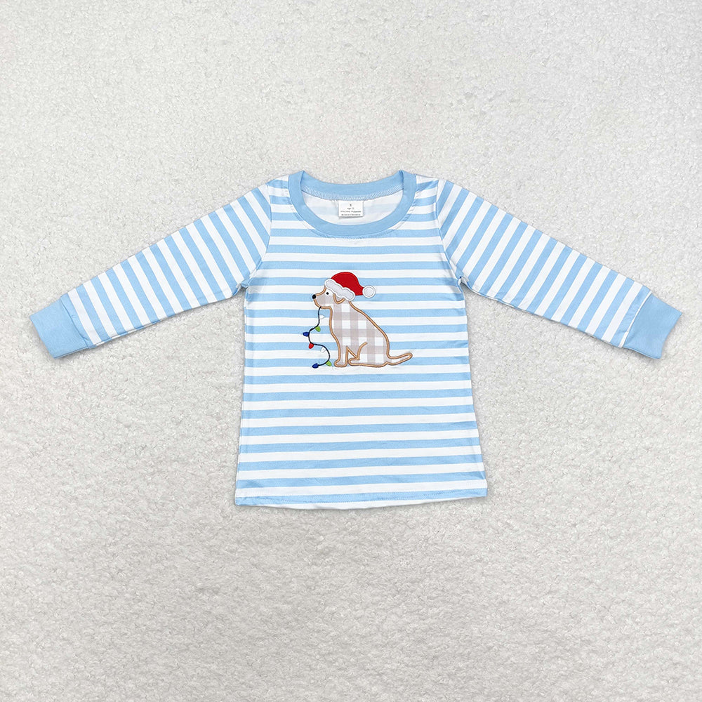 Baby Boy Girl Christmas Dogs Lights Sibling Tops Romper