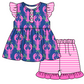 Baby Girl Short Sleeves Crawfish Sibling Romper Dress Clothes Set ( Moq 5 Each Design )