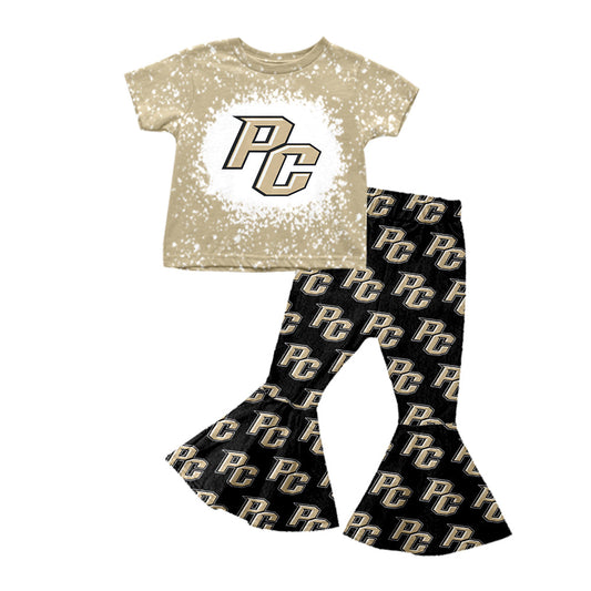 Baby Girl Pell city Tee Shirt Bell Pants Team Set