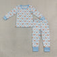 Sibling Baby Boys Girls Kids Long Sleeves Zipper Romper Sets Pajamas Blankets Christmas Clothes RTS
