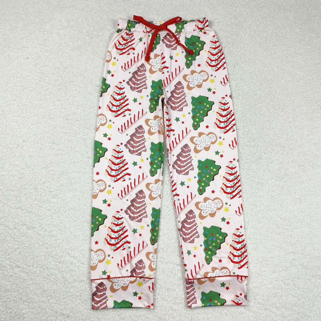 Mommy Daddy Boy Girl Family Christmas Tree Cake Bamboo Sibling Romper Pajamas Set