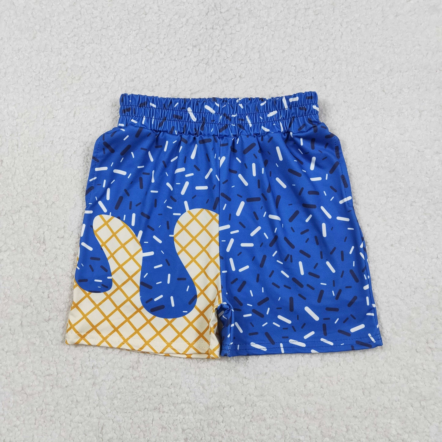 Baby Boys Kids Blue Drips Sprinkles Summer Shorts Bottom RTS