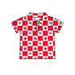 ( Moq 5 Each Style ) Baby Boys Girls Toddler Bows Red Plaid Team Sibling Shorts Dress Shirt Set Summer Clothes