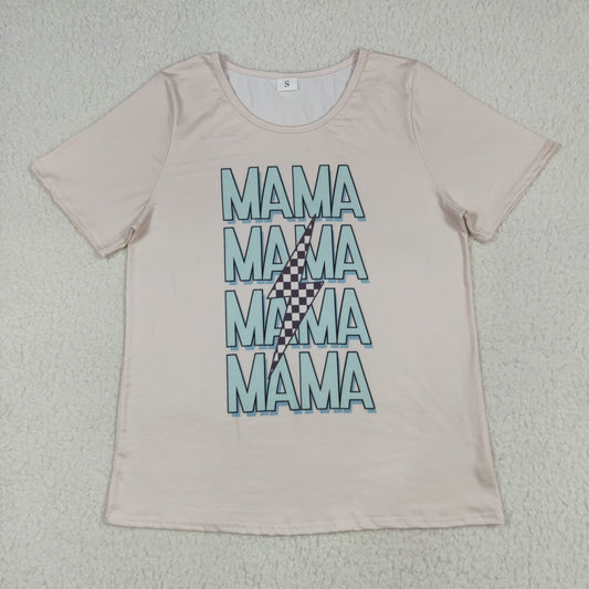 Adult Women Short Sleeves MAMA Tee Shirt Tops RTS