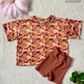 ( Moq 5 ) Preorder Baby Girls Short Sleeves Southern Camo Shirt Biking Shorts Set Clothes