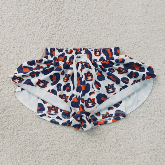 Baby Girls Kids Leopard AU Team Yoga Active Ruffle Shorts Bottom Clothes