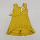 Baby Girls Sleeveless Ruffle Knee Length Yoga Yellow Dress with Shorts RTS