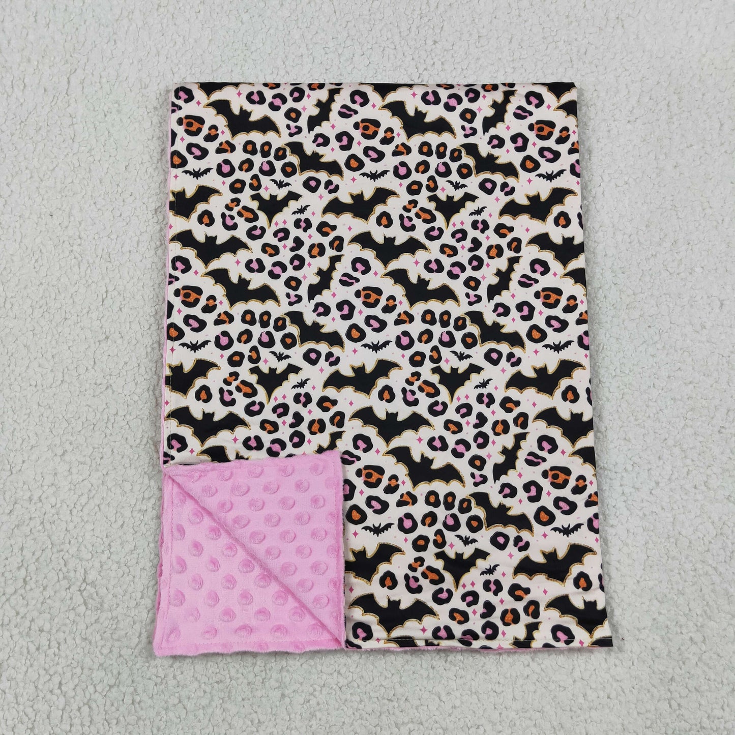 Baby Girls Kids Bats Leopard Halloween Blanket RTS