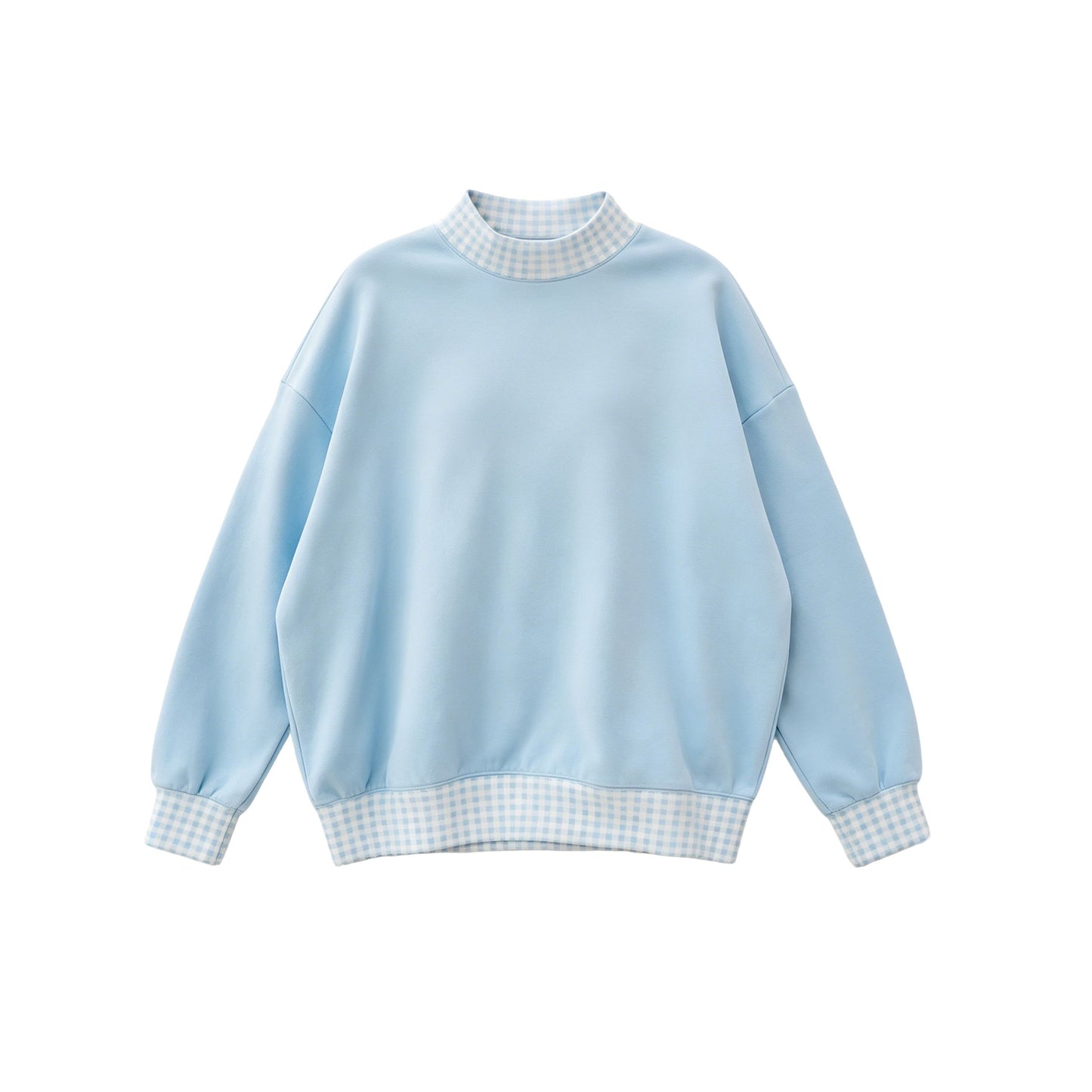 ( Moq 5 ) Preorder Adult Women Long Sleeves Shirt Tops Blue Pullover Clothes