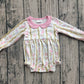 Baby Girl Long Sleeves Gifts Floral Christmas Bubble Romper RTS