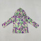 Baby Boys Long Sleeves Camo Hoodie Mardi Gras Pullover Shirt RTS