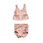 Moq 3 Pre-order GBO0322  Baby Girl Sleeveless Floral Tops Bummies Shorts Summer Set