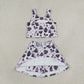 Baby Girls Kids Bows Ghosts Shirt Cartoon Skirt Shorts Halloween Set Yoga Active Clothes RTS