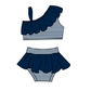( Moq 5 Each Style ) Baby Boys Girls Kids Team Sibling Jumpsuits Sets Swimsuits Navy Clothes