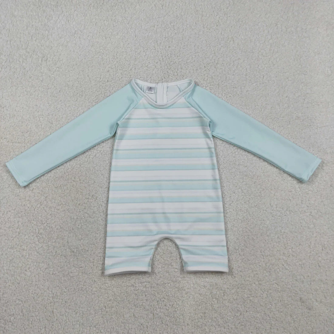 Sibling Baby Boys Kids Long Sleeves Stripes Zipper Tops Shorts Set Jumpsuit Swimsuits Clothes RTS