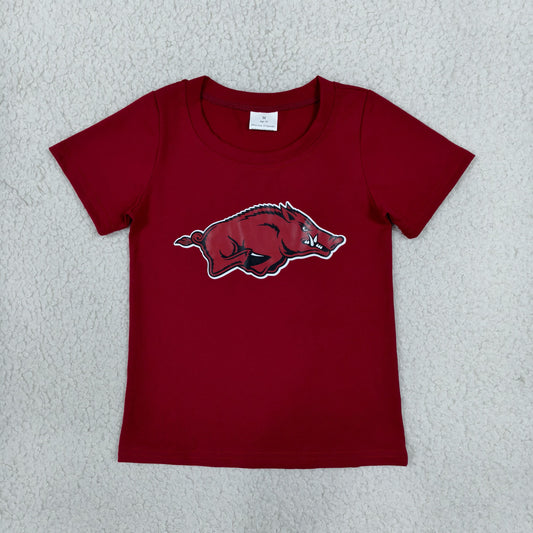 Baby Boy Kids Short Sleeves Pig Shirt Team Clothes RTS