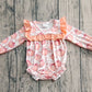 Baby Girl Long Sleeves Bows Pumpkins Ruffle Bubble Fall Romper RTS