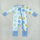 Sibling Baby Boys Girls Kids Long Sleeves Valentine Hearts Stripes Zipper Rompers Set Clothes RTS