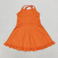 7-12 Colors Baby Girl Sleeveless Yoga Active Wear Skorts Dress Sibling Clothes RTS