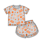 ( Moq 5 )  Custom Baby Girls Kids Bows Tops Shorts Set Clothes 7.15