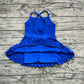 Baby Girl Blue Sleeveless Yoga Active Knee Length Dress RTS