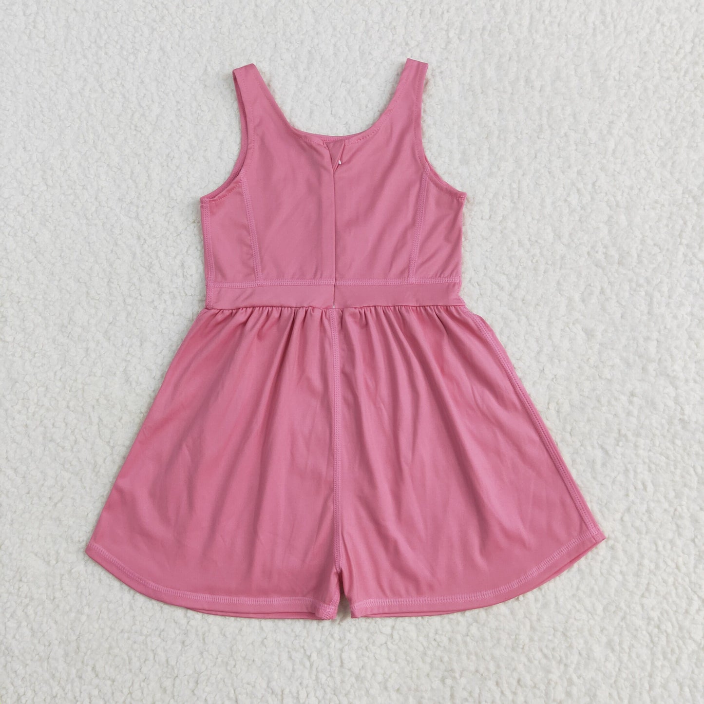 Baby Girl Sleeveless Pink Yoga Active Zipper Jumpsuit RTS